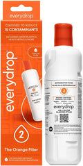 everydrop by Whirlpool Ice & Water Refrigerator Filter 2, Orange, EDR2RXD1