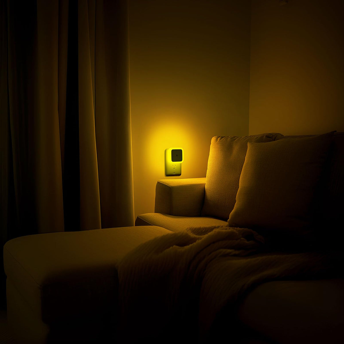 Sujeet Night Light, Night Lights Plug into Wall 8-Pack, Nightlight Plug in Night Light, Dusk to Dawn Night Lamp Led (Red)
