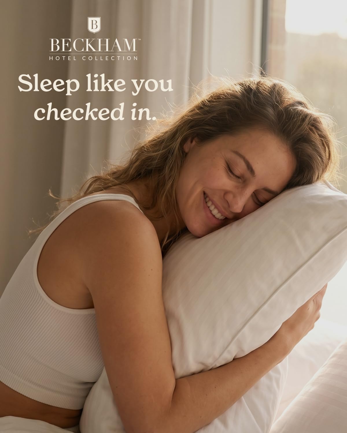 Beckham Hotel Collection Bed Pillows Standard/Queen Size Set of 2