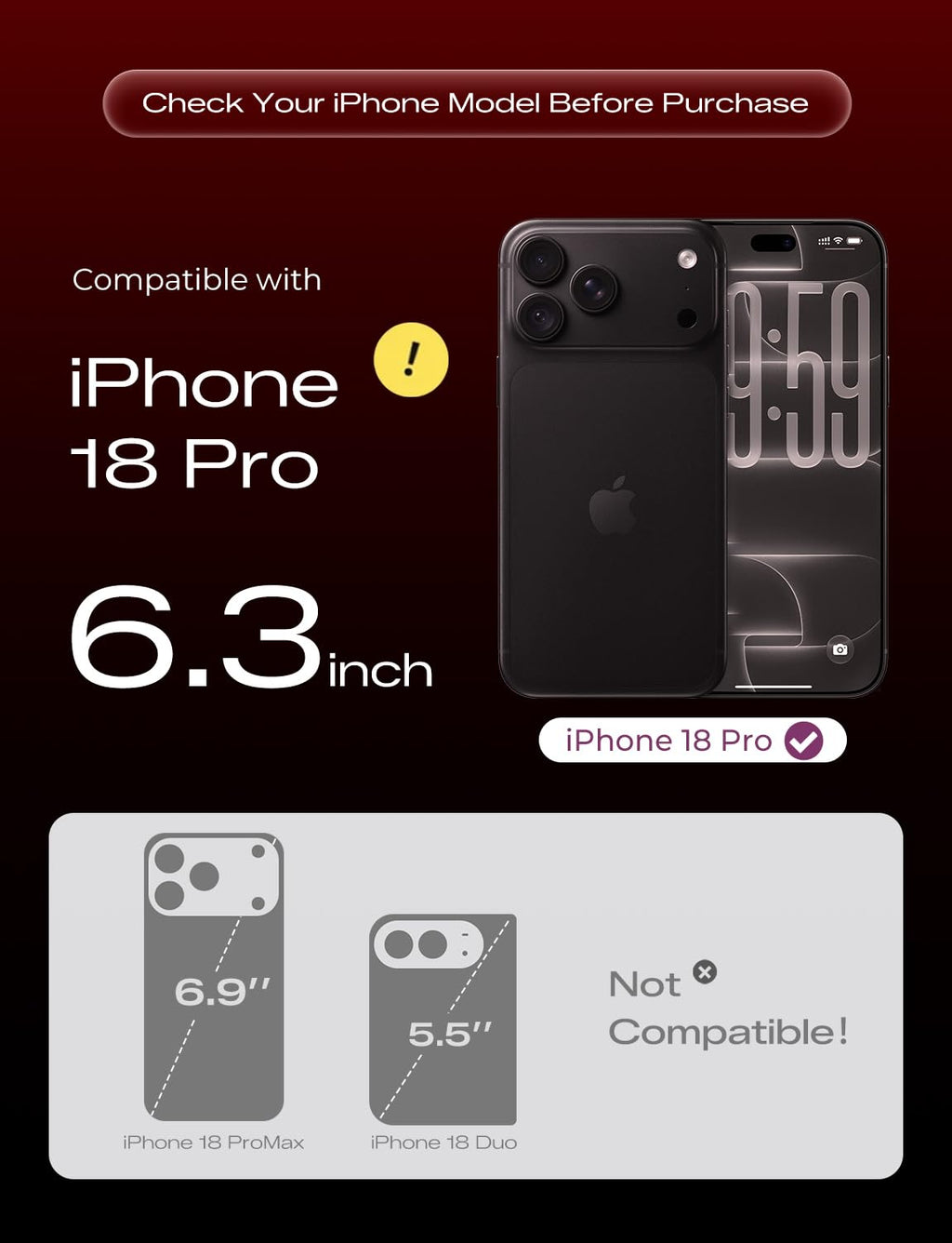 MAGIC JOHN for iPhone 18 Pro Max Screen Protector Easy Installation