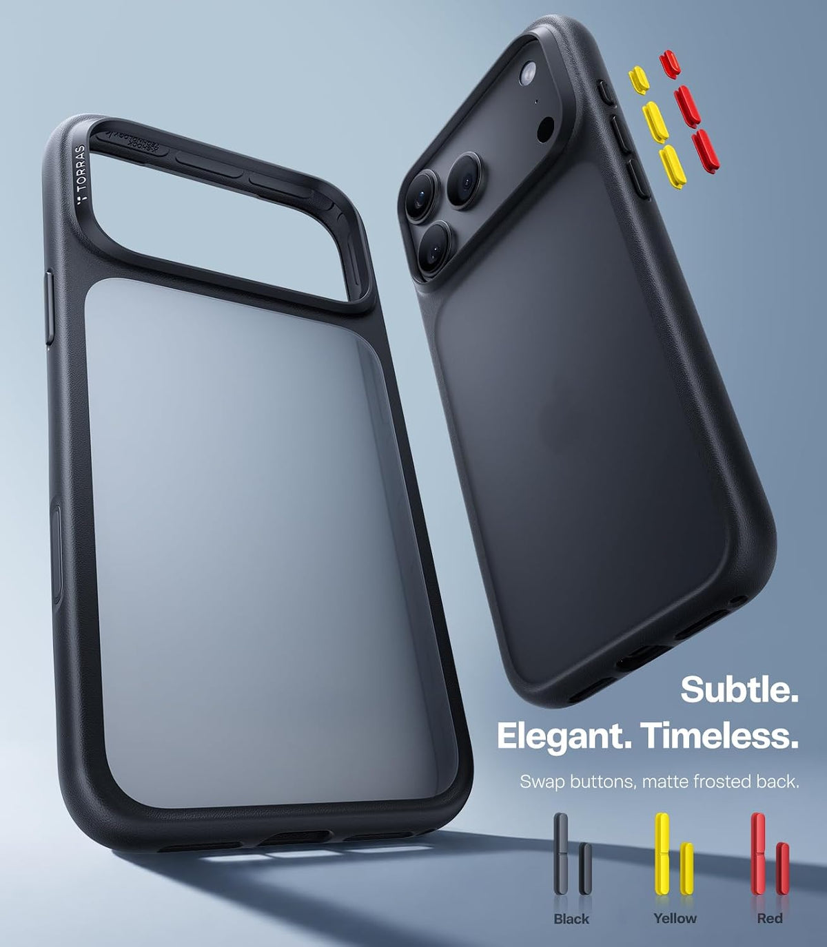 TORRAS Shockproof for iPhone 18 Pro Case Black 2026,4X Mil-Grade Protection