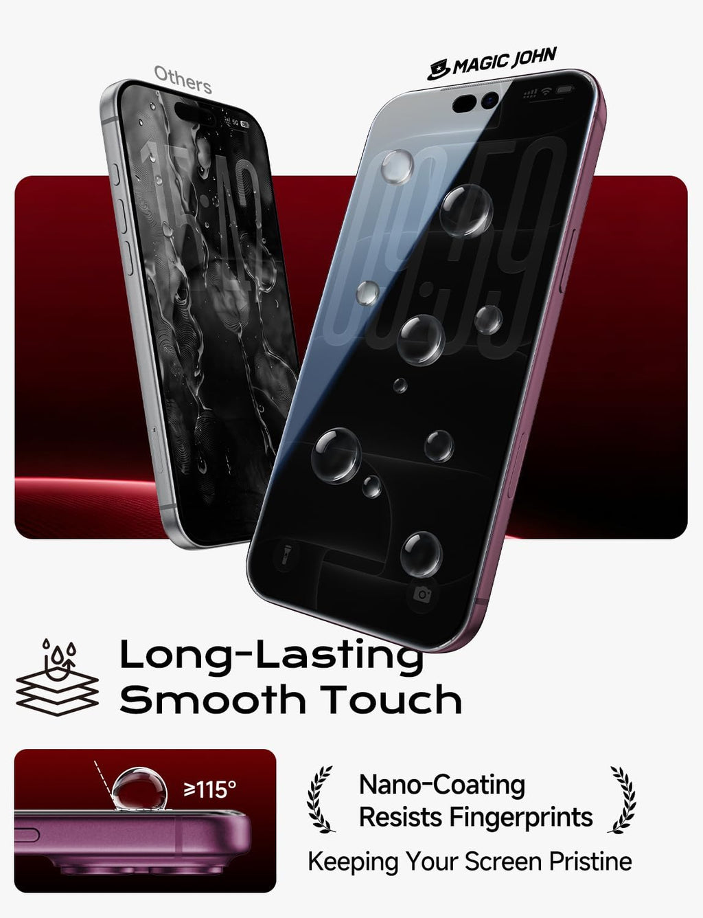 MAGIC JOHN Privacy 2Pack Galaxy S25 Plus Screen Protector