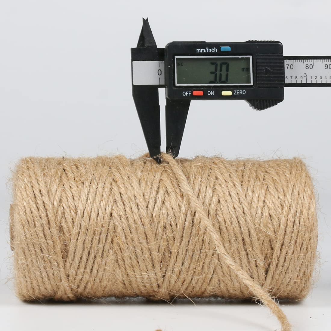 PerkHomy 1100FT Jute Twine String 2mm 3ply Natural Thin Twine for Craft Gardening Gift Wrapping Packing Material Wedding Christmas Decoration Bulk