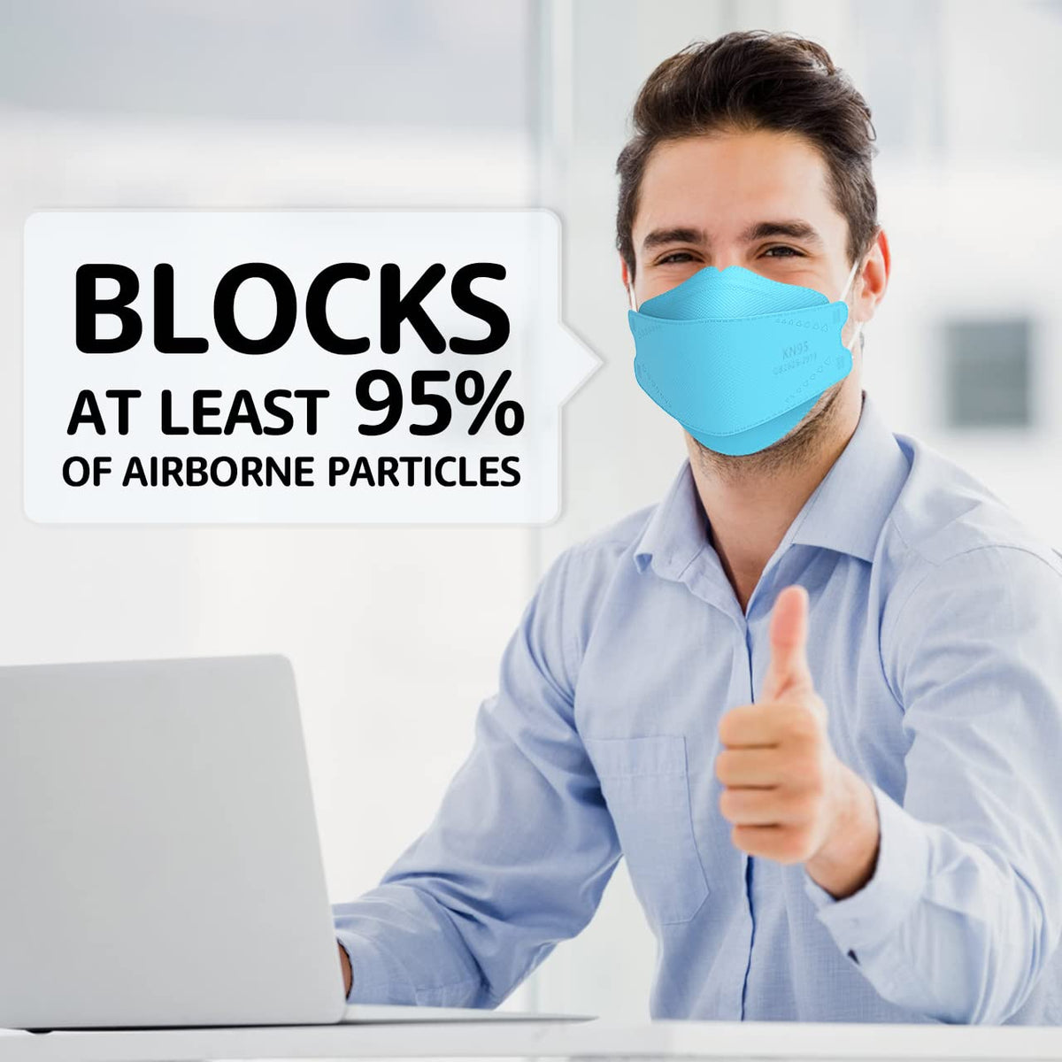 LEVENIS KN95 Face Masks 50 Pack, Breathable Comfortable and Disposable KN95 Mask, Black