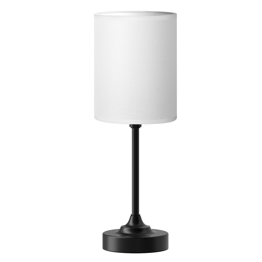 Fenmzee Bedside Table Lamp for Bedroom - Dimmable Touch, USB A+C, AC Outlet