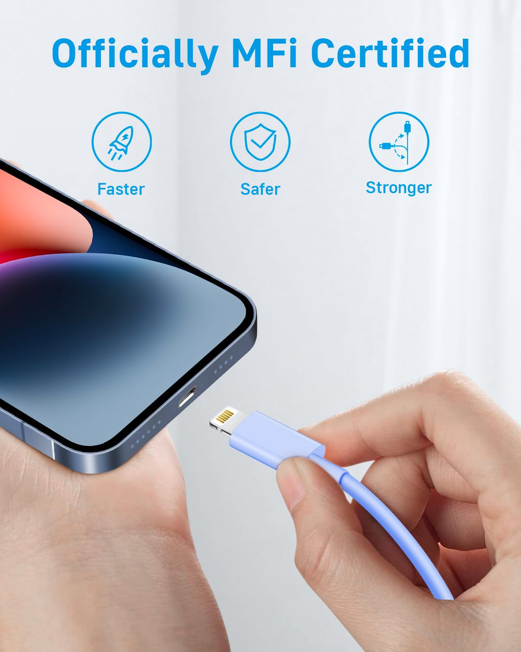 CXX 10FT iPhone 14/13/12 Charger 20W Fast Charging [MFi Certified]
