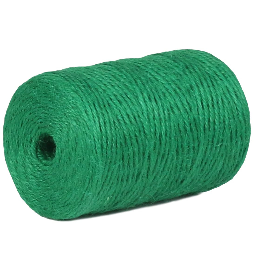PerkHomy 1100FT Jute Twine String 2mm 3ply Natural Thin Twine for Craft Gardening Gift Wrapping Packing Material Wedding Christmas Decoration Bulk