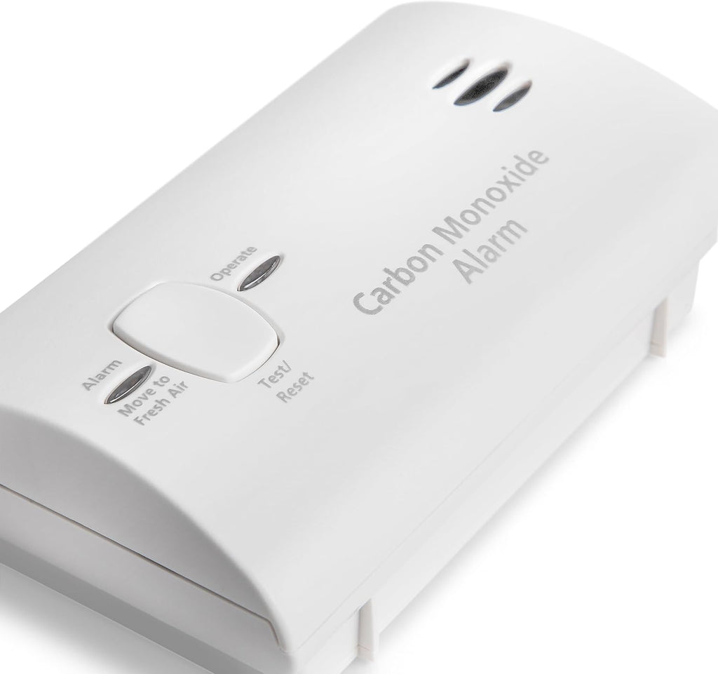Kidde Carbon Monoxide Detector, AA Battery Powered, Portable for Travel or Home, 85 dB Alarm, LED Status Indicators, 3rd Edition