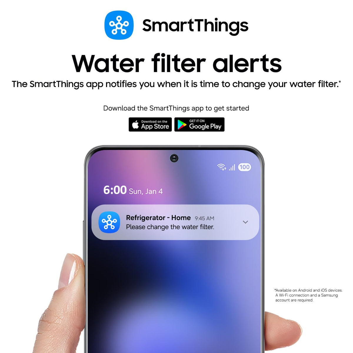 Samsung HAF-QIN/EXP Genuine Refrigerator Water Filter, Reduces 99% of Harmful Contaminants for Clean, Clear Drinking Water, 6-Month Life, Easy Install, Pack of 1