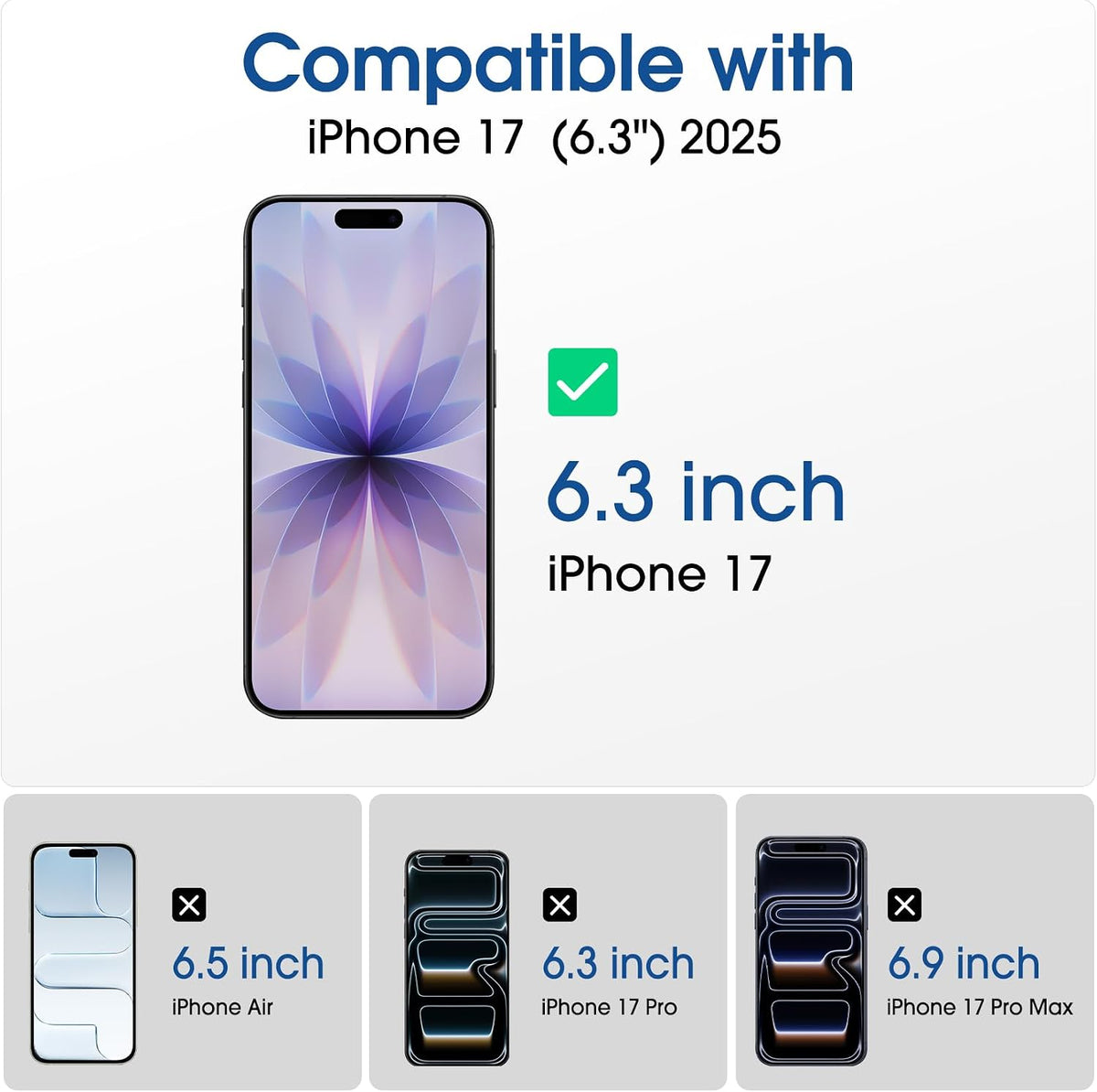 amFilm OneTouch for iPhone 17e / iPhone 16e Screen Protector Tempered Glass
