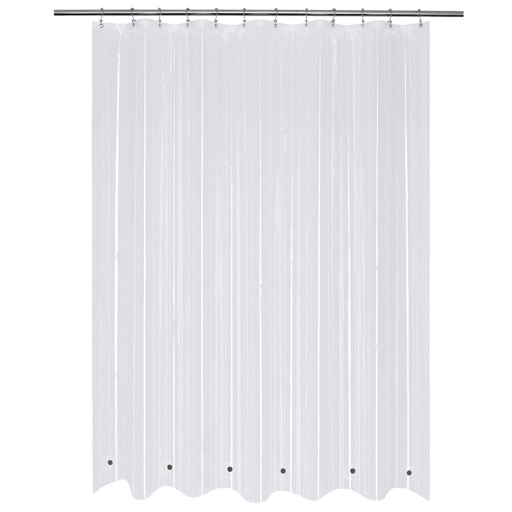 Mrs Awesome Dark Gray Shower Curtain Liner with 3 Magnets, 72x72