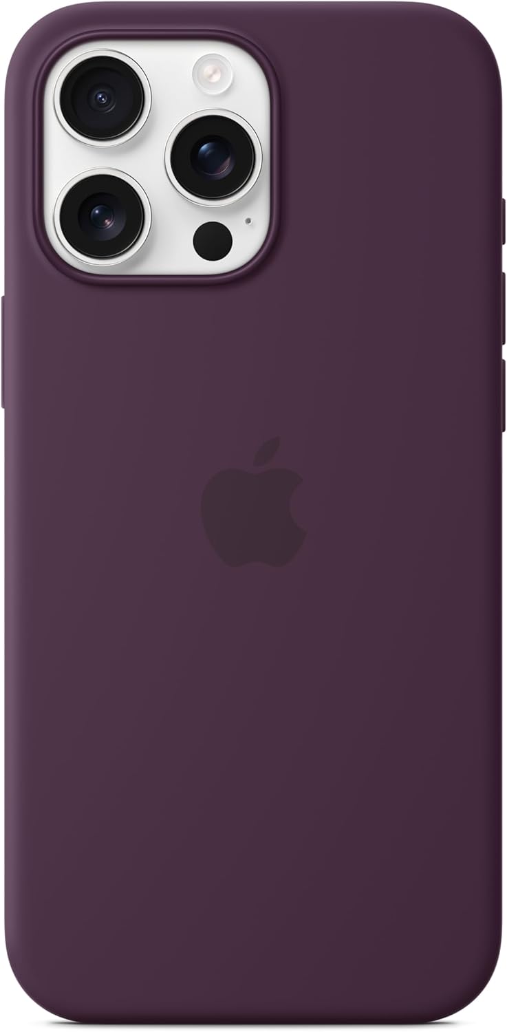 Apple iPhone 16 Pro Max Silicone Case with MagSafe and Camera Control: Lightweight Phone Case, Wireless Charging Compatible, Smooth Matte Finish, Black