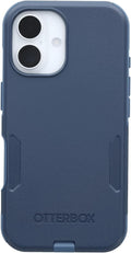 OtterBox iPhone 16 Commuter Series Case - Baby Blue Jeans, Thin & Protective iPhone Case, Dual-Layer, Impact Absorbing iPhone Case