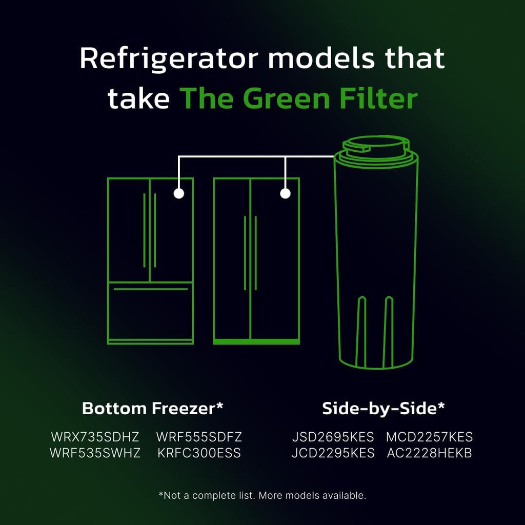 everydrop by Whirlpool Ice & Water Refrigerator Filter 4, Green, EDR4RXD1