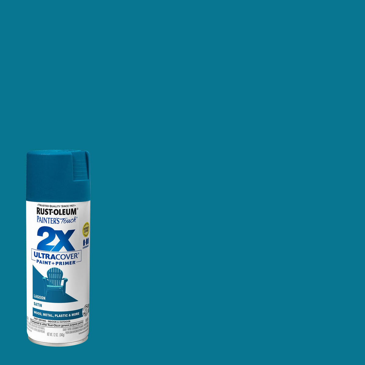 Rust-Oleum Painter's Touch 2X Ultra Cover Spray Paint, Gloss Black