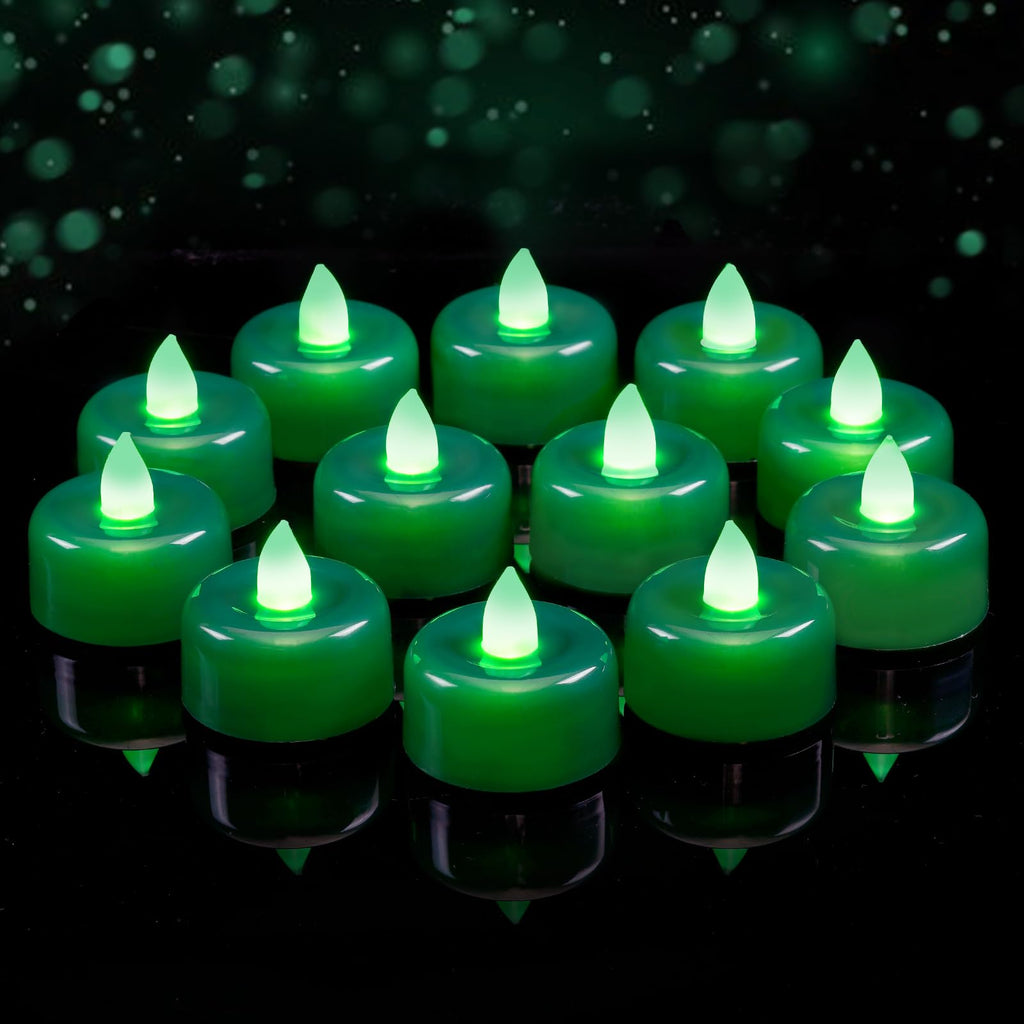Amagic 12Pack Blue Flameless LED Tea Lights Candles Battery Operated