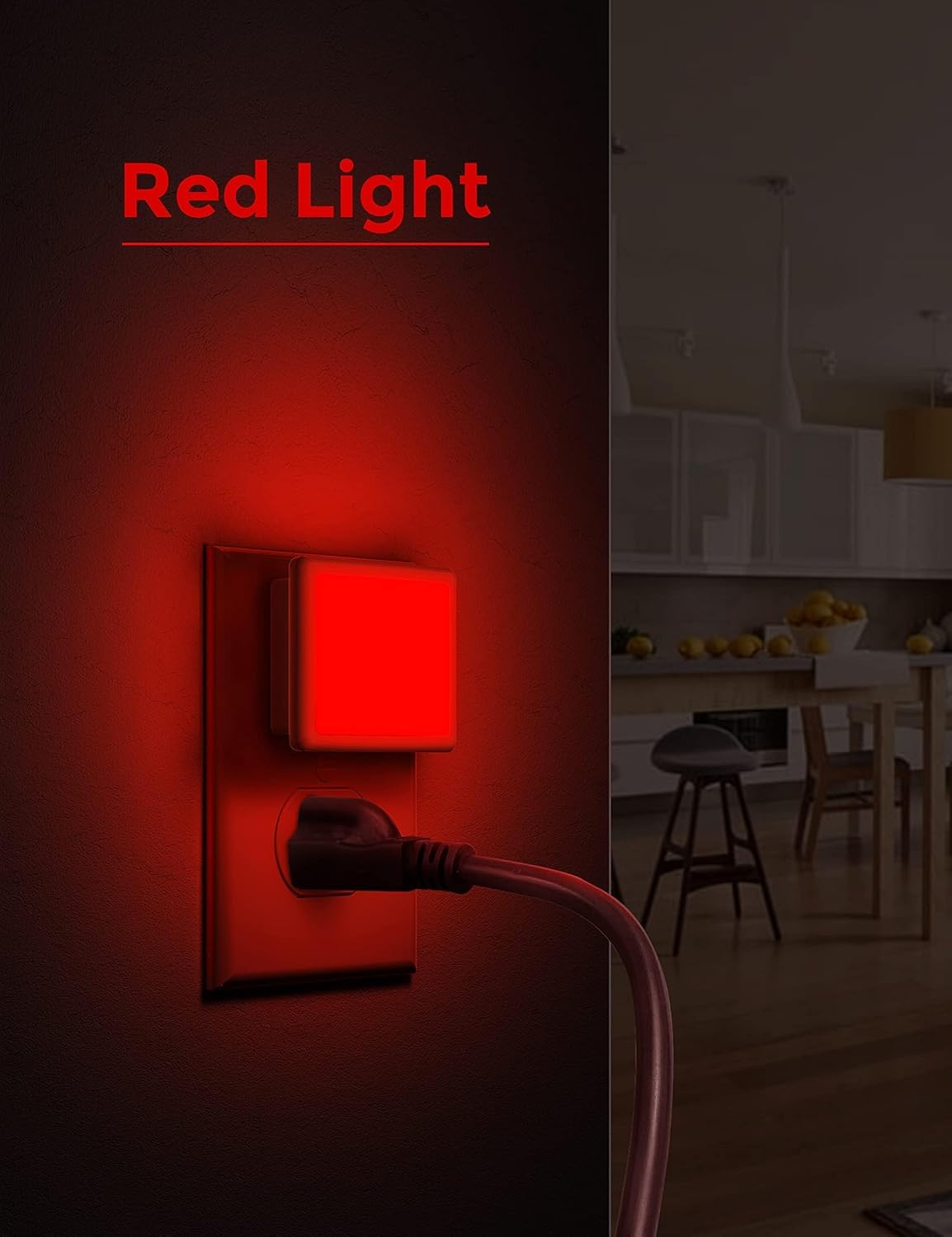 L LOHAS LED Night Lights Plug into Wall 2-Pack, 0.3W Plug in Night Light