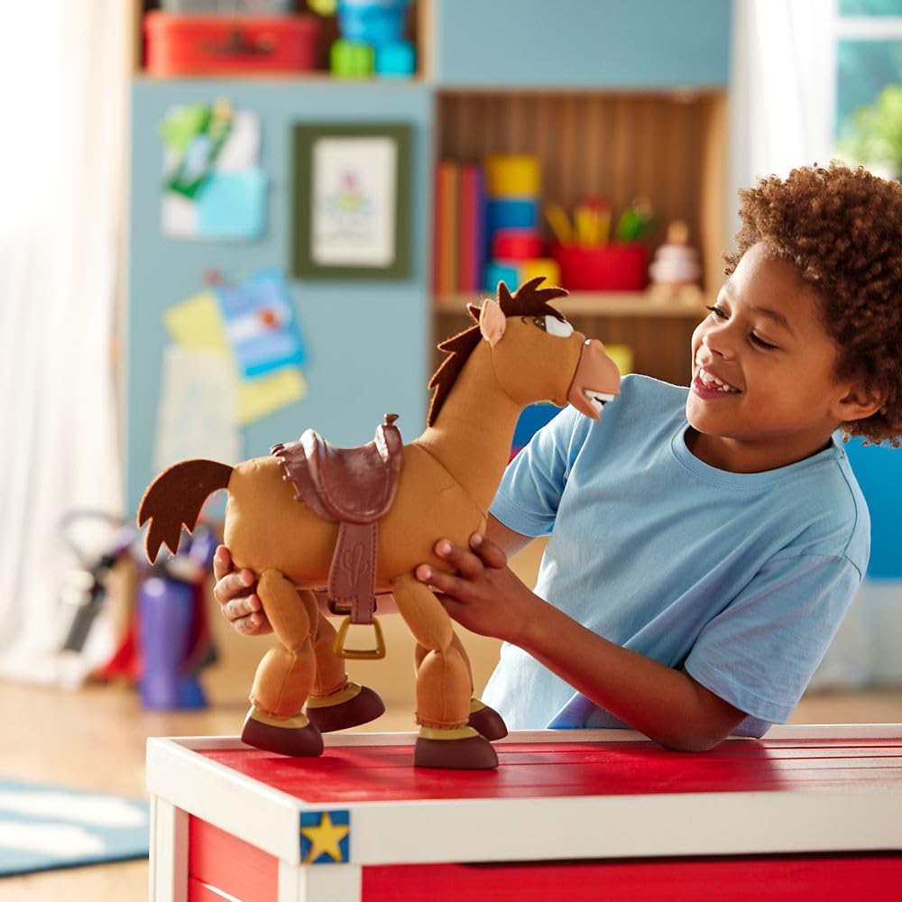 Disney Store Official Sheriff Woody Talking Action Figure from Toy Story, Features Sounds and Phrases from the Movies, Interacts with Other Figures and Toys