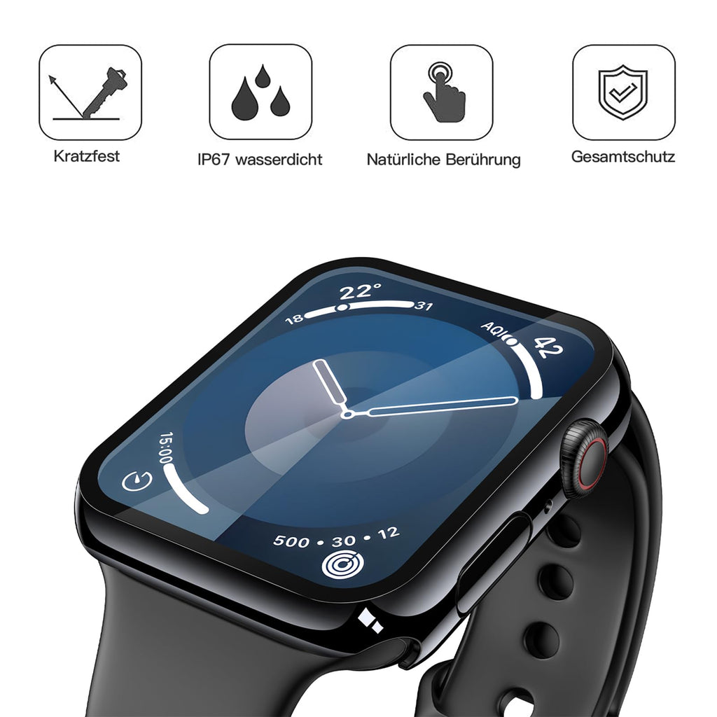 Misxi 2-Pack Waterproof Case for 41mm Apple Watch Series 9/8/7
