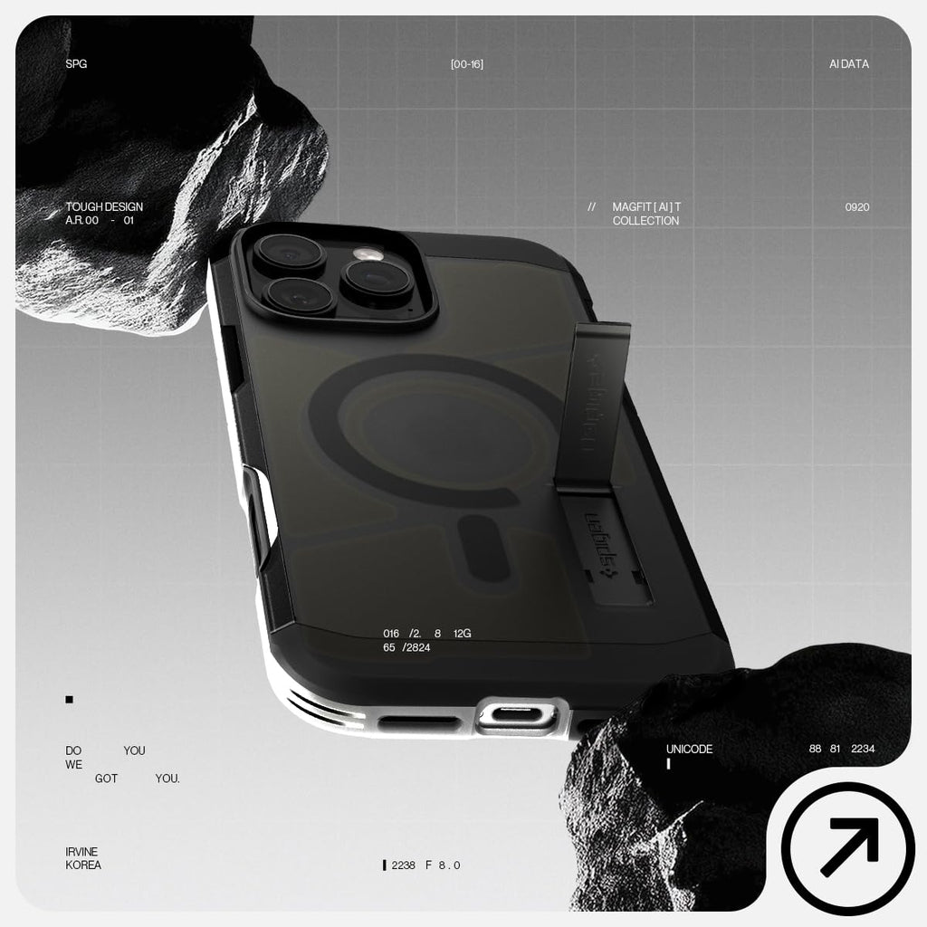 Spigen Tough Armor MagFit for iPhone 15 Pro Case, Metal Slate