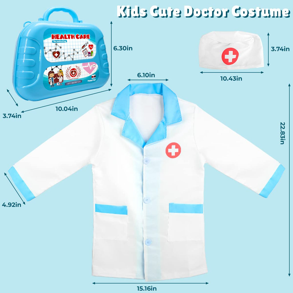 Meland Doctor Kit with Puppy for Girls, Pretend Play Toy Gift for Ages 3–6