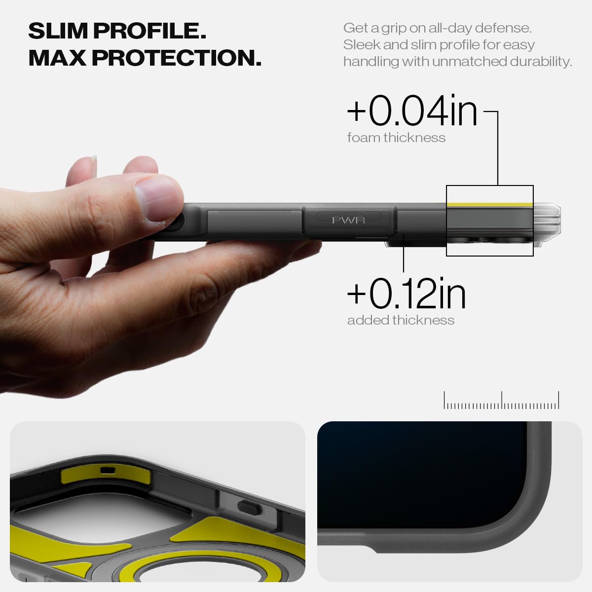 Spigen Tough Armor MagFit for iPhone 15 Pro Case, Metal Slate