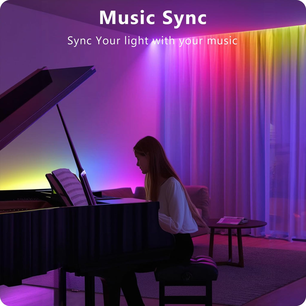 DAYBETTER LED Strip Lights 110ft RGB Music Sync Smart App Control 1 Roll