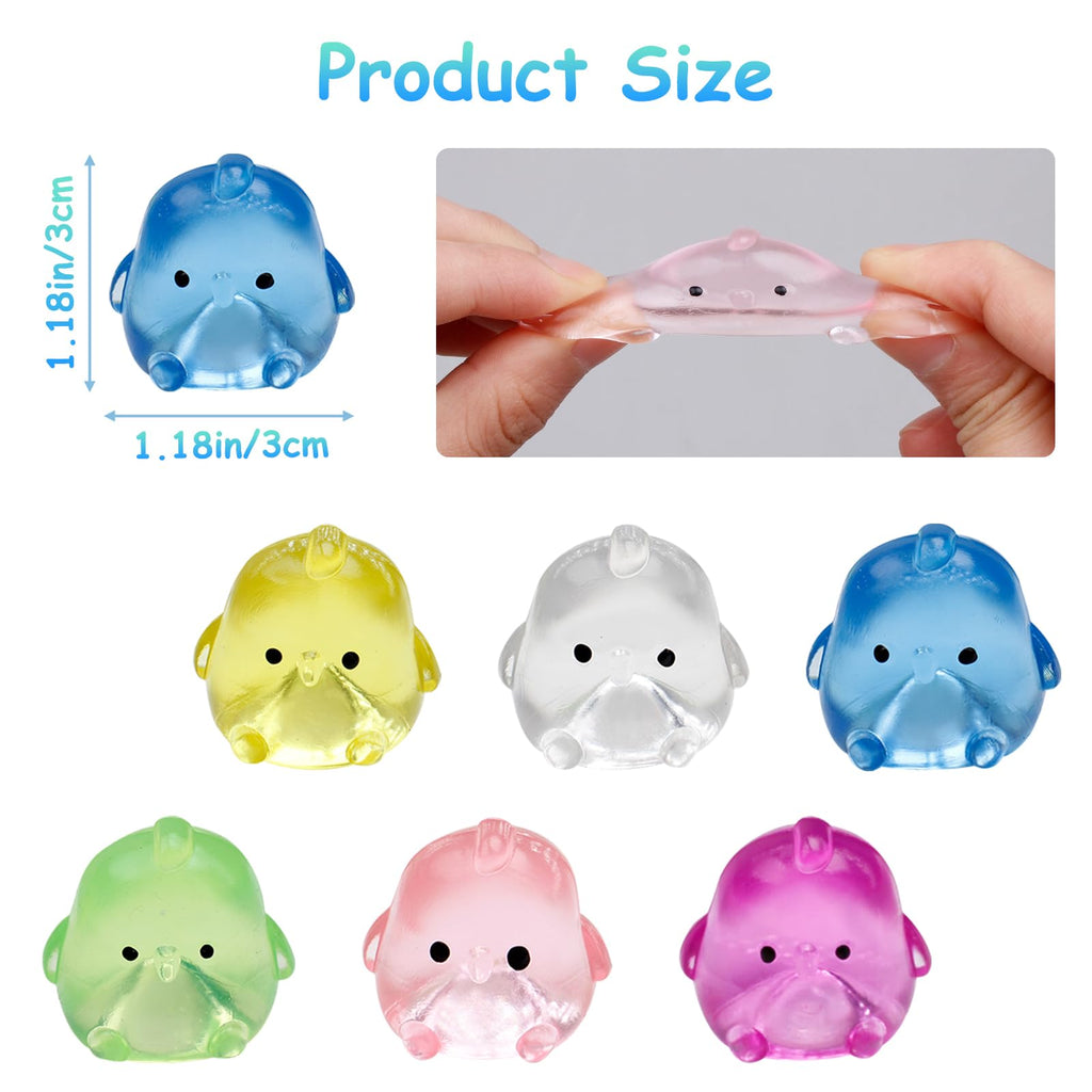 Stress Relief Toy Taba Cat Paw Toys, 24Packs Mini Squeeze Toy Paw, Handmade Soft Cute Sensory Toys, Bouncy Stretchable Springy Relaxation Toys for Children Gifts