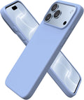 ORNARTO for iPhone 18 Pro Max Case, Liquid Silicone, Cloud Blue