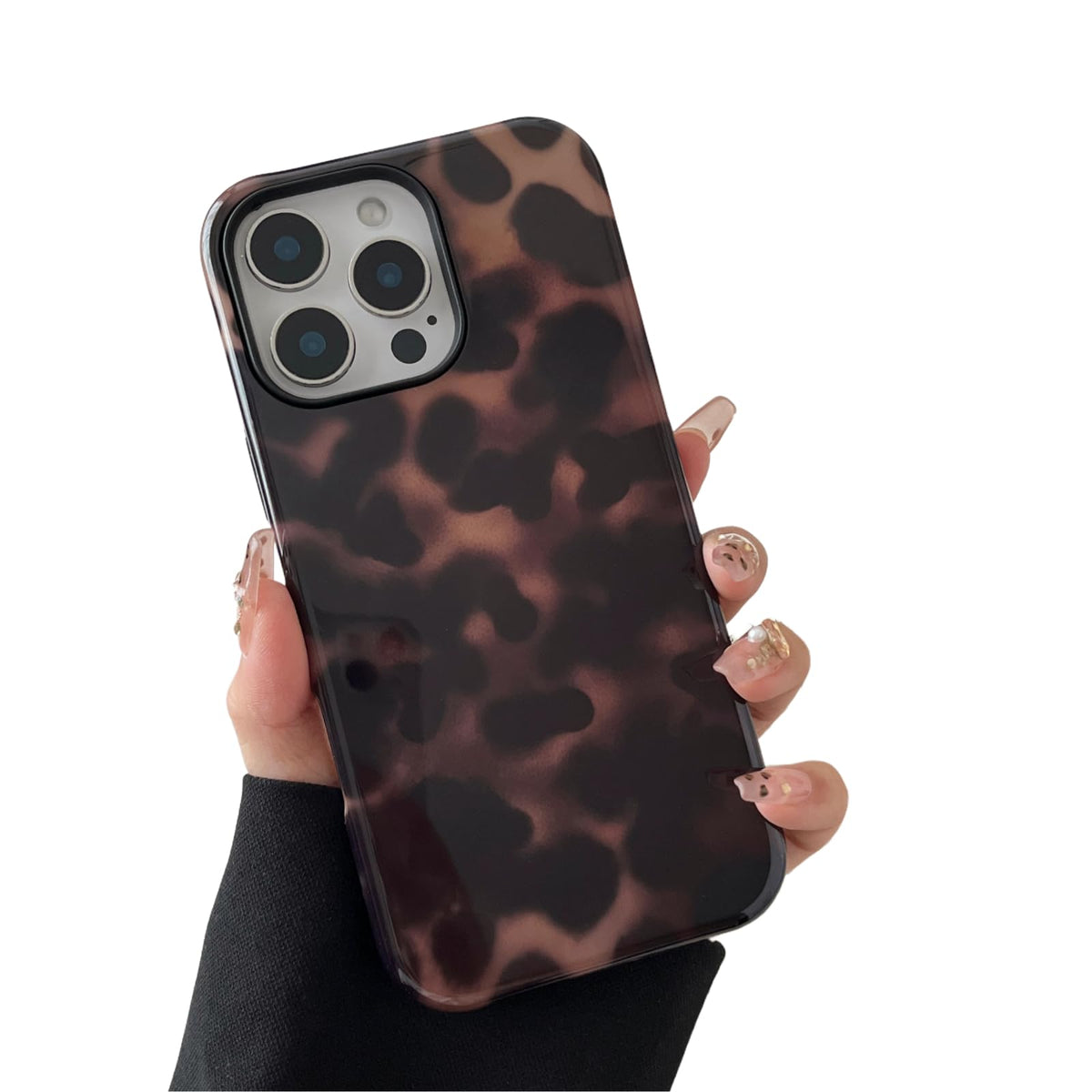 Longlayss Compatible with iPhone 16 Pro Case Tortoise Shell Phone Case
