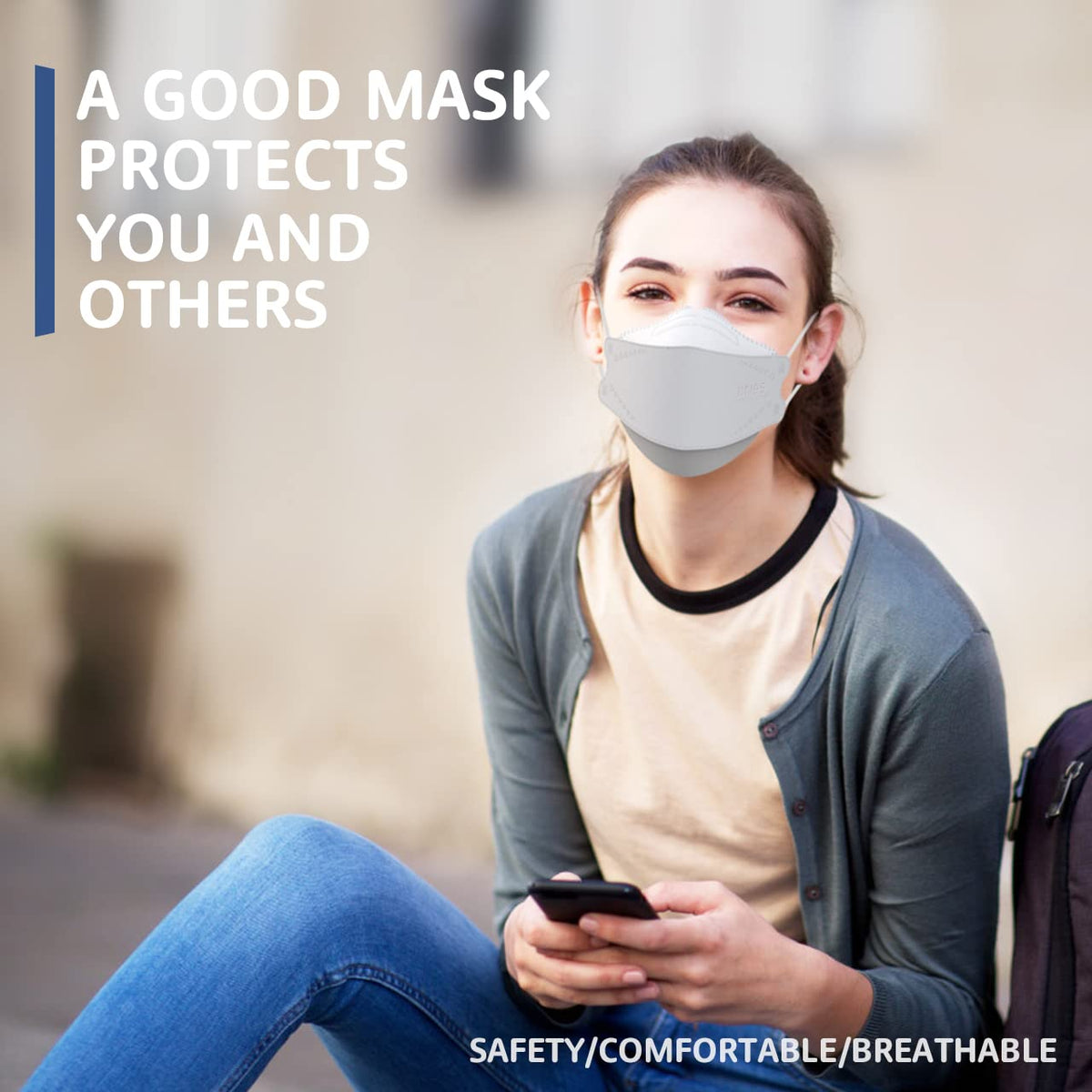 LEVENIS KN95 Face Masks 50 Pack, Breathable Comfortable and Disposable KN95 Mask, Black