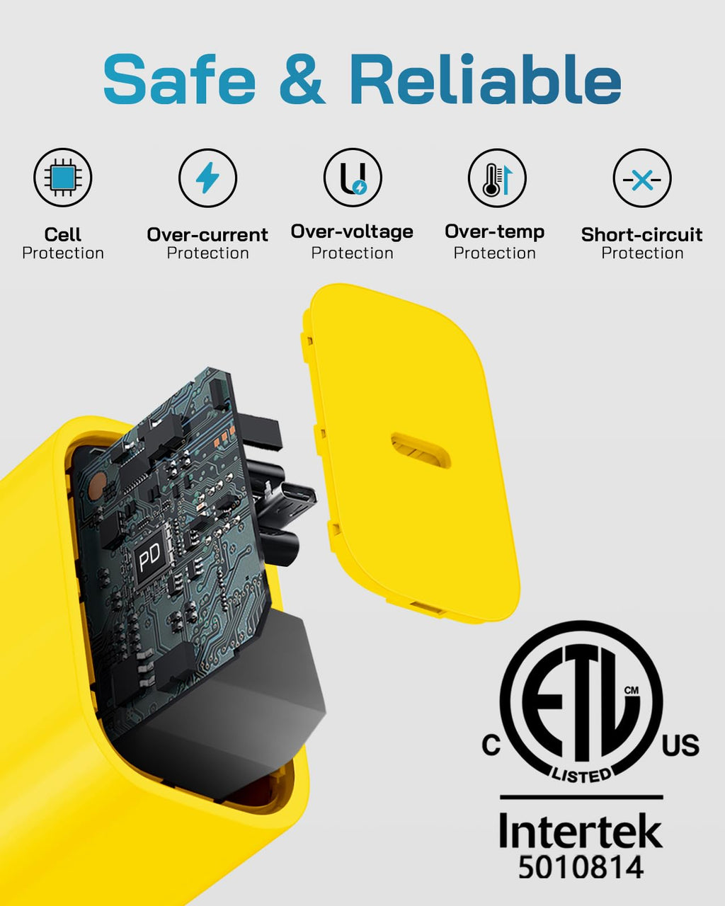 CXX 20W Fast Charger for iPhone 14/13/12 [3-Pack, MFi Certified]