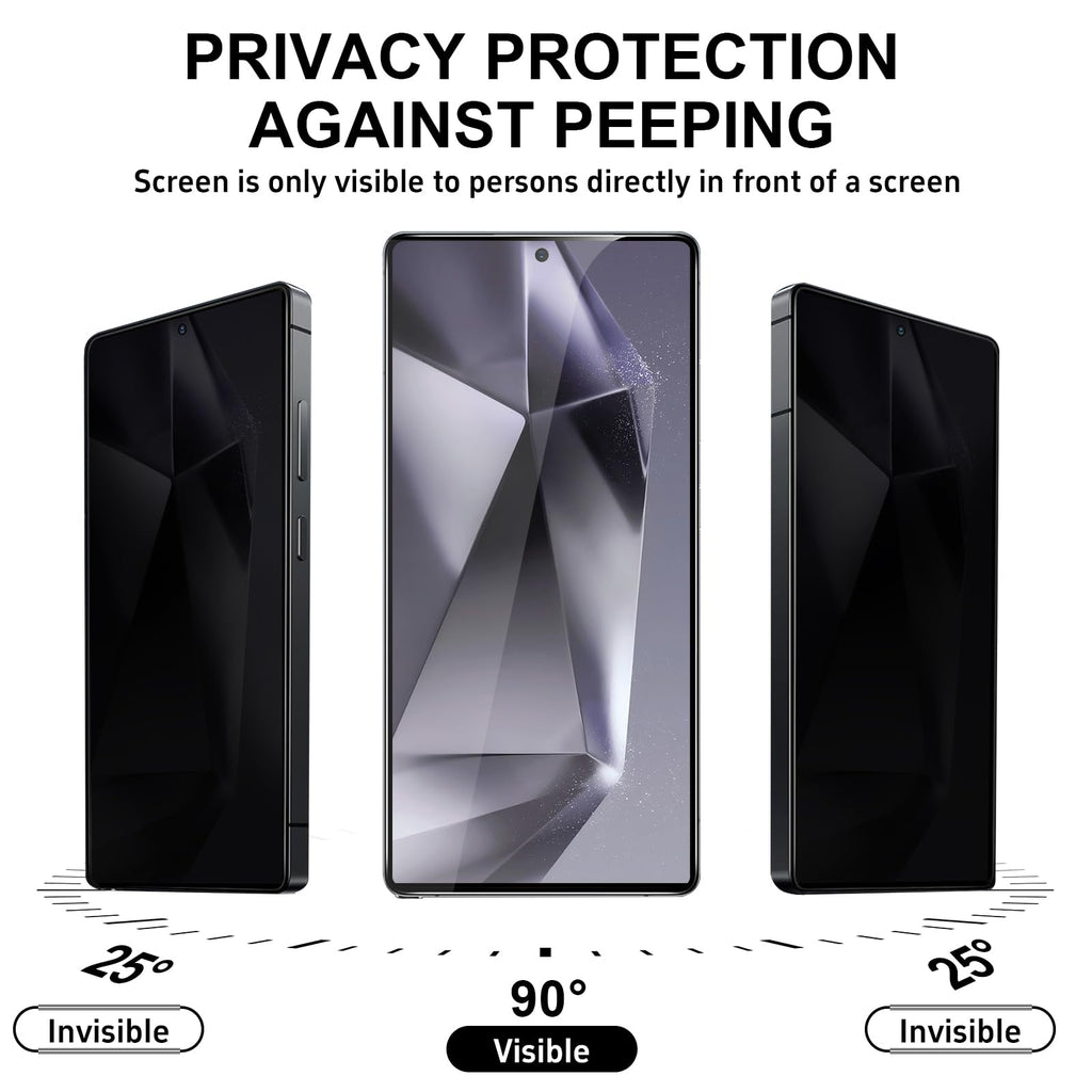 2 Pack Privacy Screen Protector for iPhone 14 Pro Max Purple