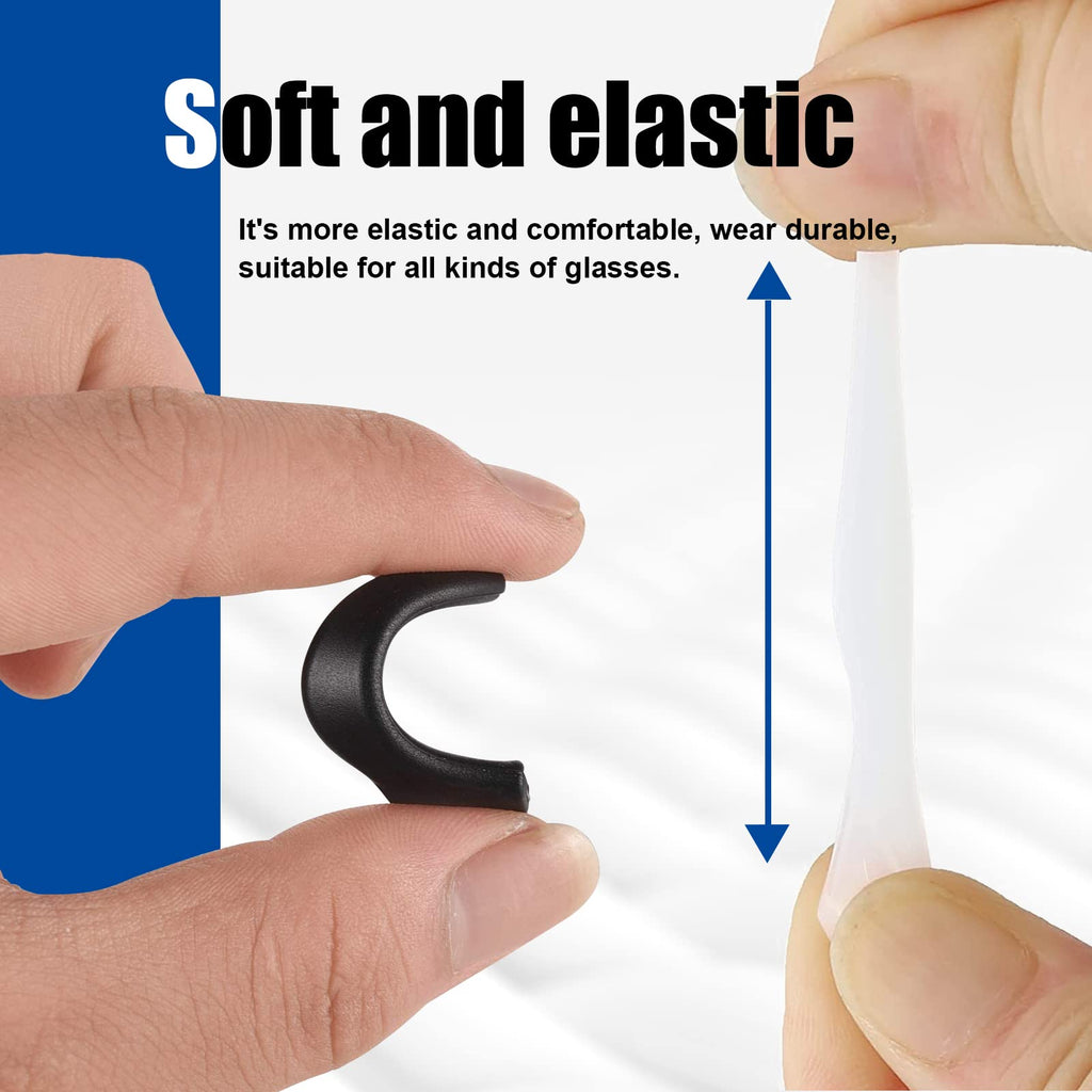SMARTTOP Eyeglass Ear Grips -20 Pairs eye glasses ear grippers Anti-slip Holder, Silicone Ear Hook, eyeglasses ear grip Sleeve Retainer for Sports Glasses, Sunglasses Reading Glasses