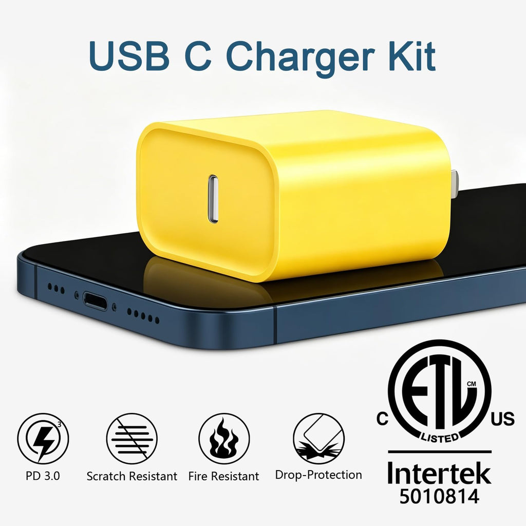 CXX 10FT iPhone 14/13/12 Charger 20W Fast Charging [MFi Certified]