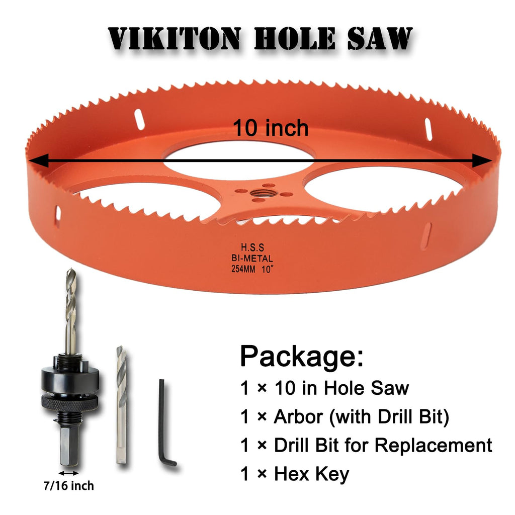 3 inch Hole Saw for Wood, Metal, Plastic & Drywall, with Arbor