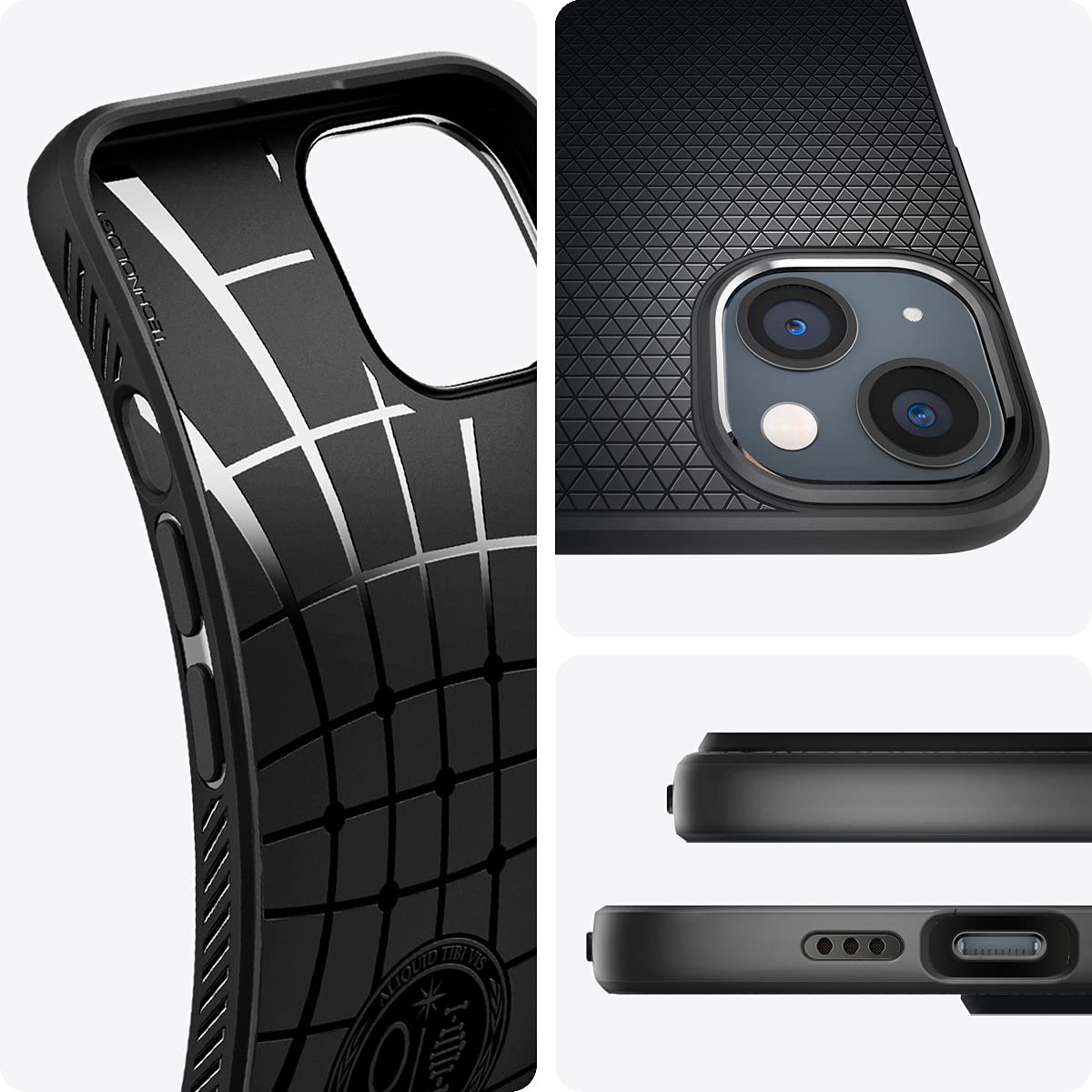 Spigen Liquid Air Designed for iPhone 13 Pro Max Case (2021) - Matte Black