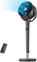 DREO Pedestal Fan for Bedroom, 100ft Airflow, Quiet DC Motor Standing Fan