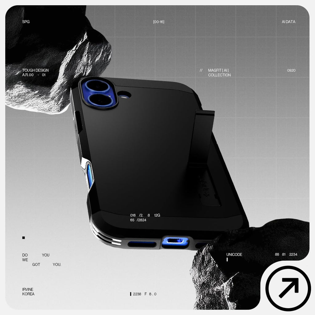 Spigen Tough Armor MagFit for iPhone 15 Pro Case, Metal Slate