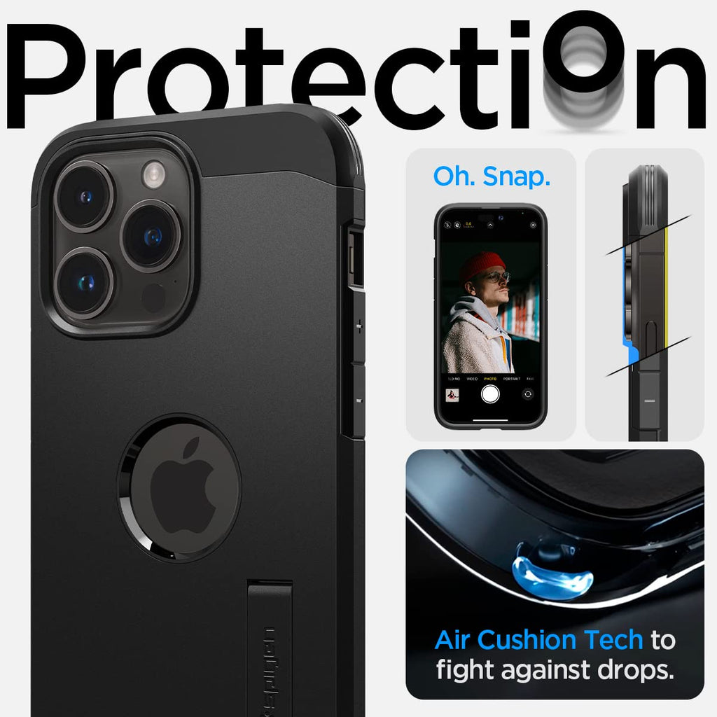 Spigen Tough Armor MagFit for iPhone 15 Pro Case, Metal Slate