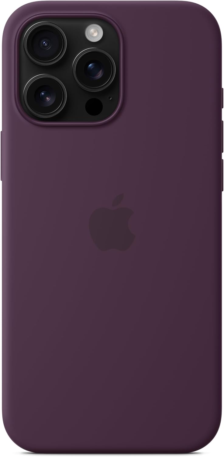 Apple iPhone 16 Pro Max Silicone Case with MagSafe and Camera Control: Lightweight Phone Case, Wireless Charging Compatible, Smooth Matte Finish, Black
