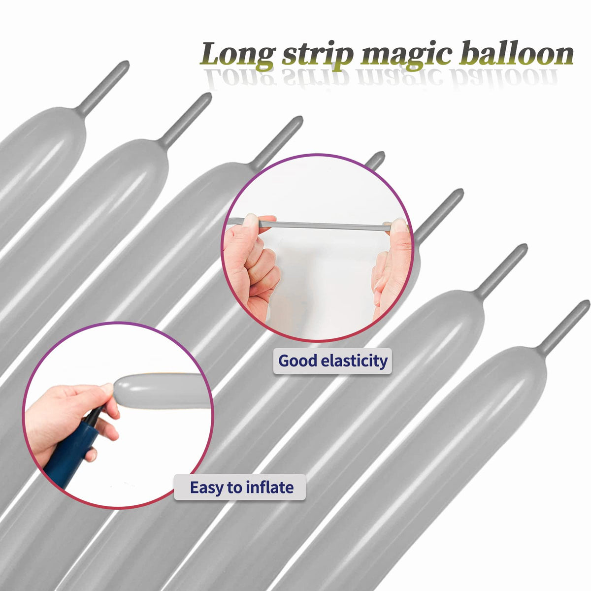 100Pcs clear 260 Balloons Clear Long Skinny Latex Balloon for Animal Ballons, Premium Quality Balloons for Beginners Baloons Making Kid's Carnivals Party Decoartion