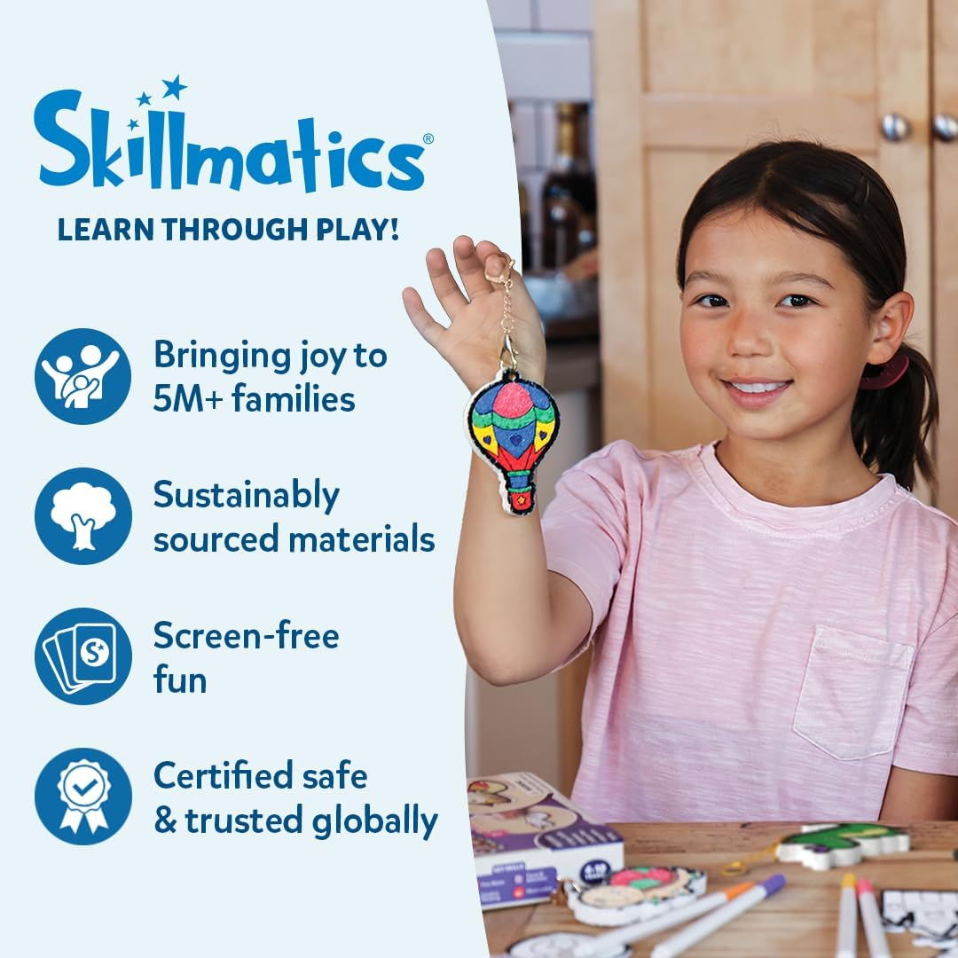 Skillmatics Snip Snip, Scissor Skills, Felt Craft Activity, Gift for Kids