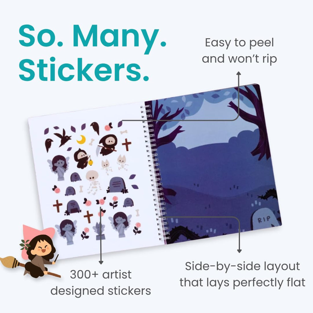 Cupkin Animal Habitats Sticker Book | 12 Coloring & Activity, 500+ Stickers