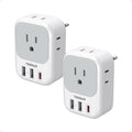 TESSAN European Travel Plug Adapter 2 Pack, Type C Plug