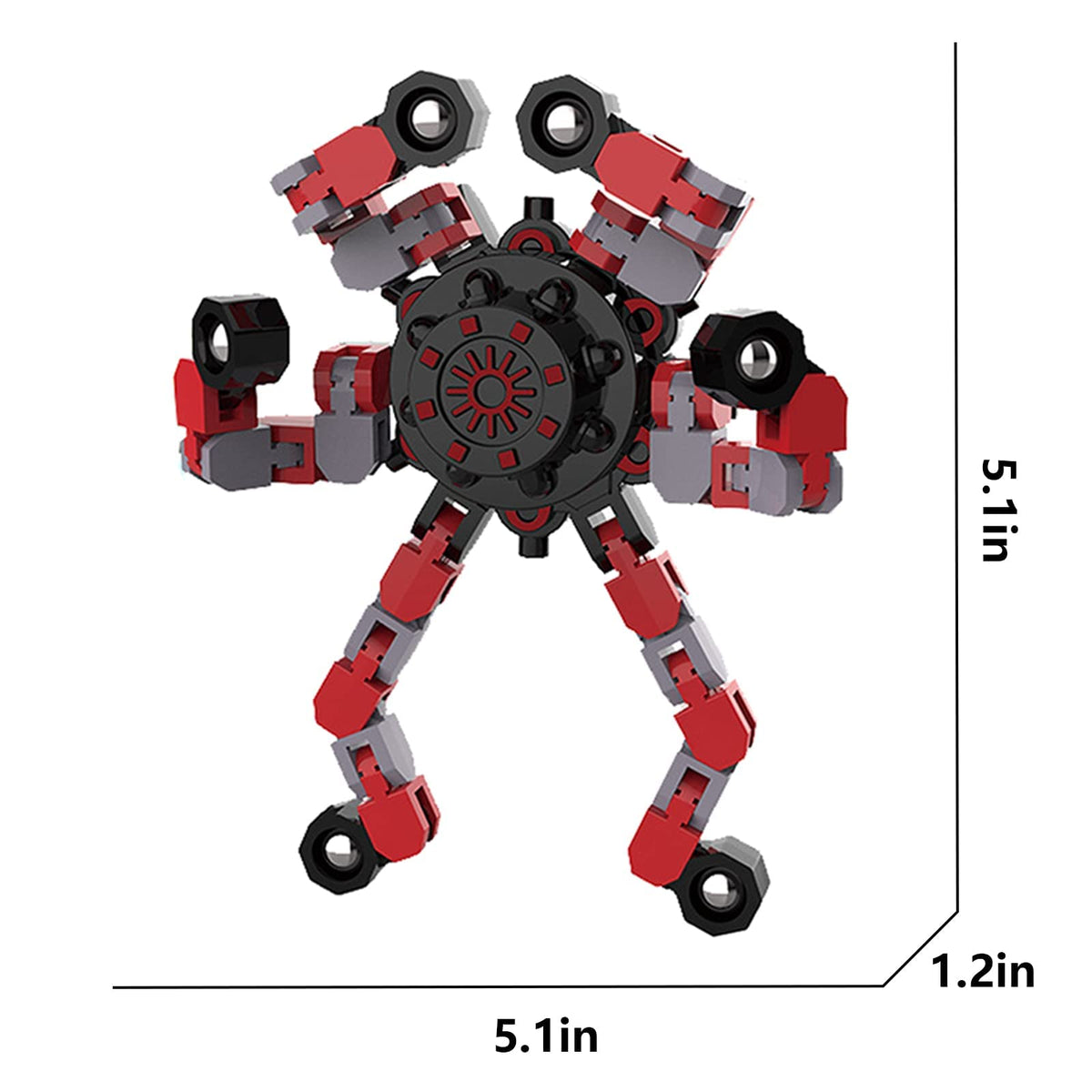 Transformable Fidget Spinners,9PCS Funny Sensory Fidget Toys for Kids