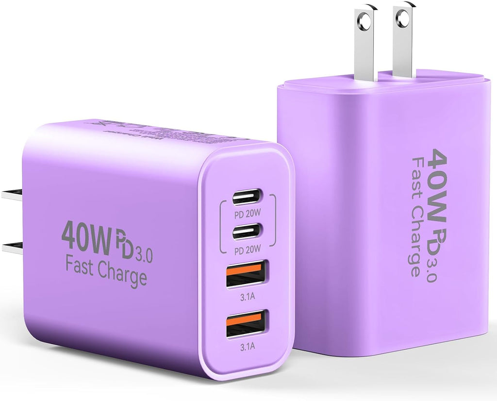 USB C Charger Block Multiple Ports Wall Charger Fast Phone Charging Blocks