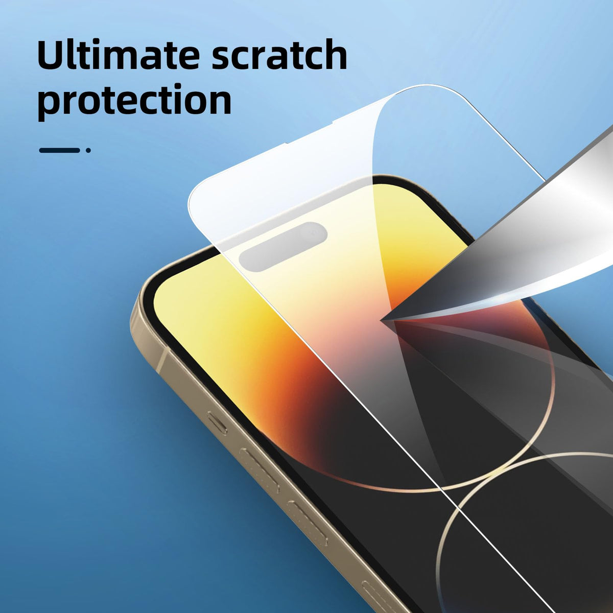NEW'C for iPhone 16 Pro Screen Protector + Camera Lens Protector + Tool
