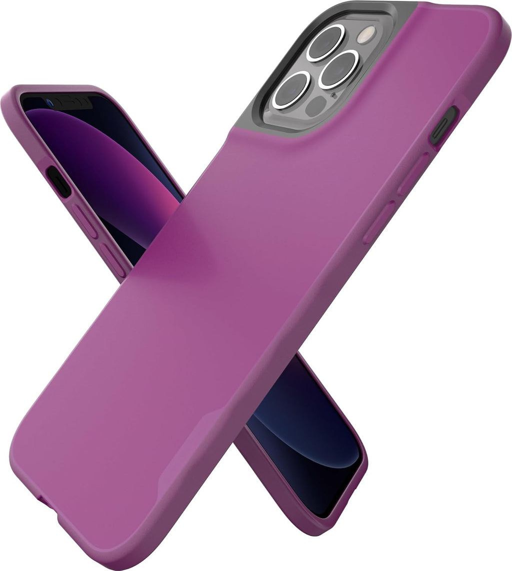 Smartish iPhone 12 Pro Max MagSafe Case, Gripmunk, Slim Grip Case, Purple