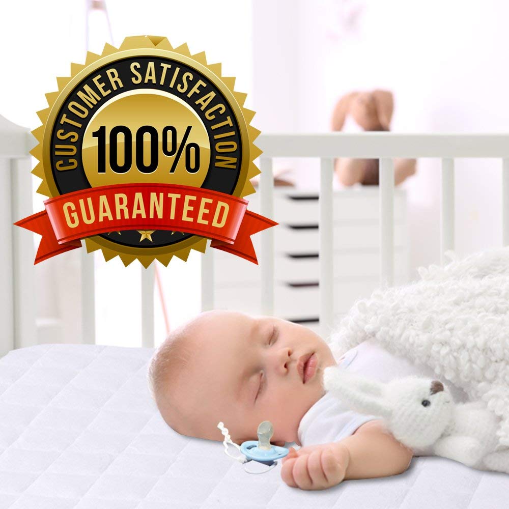 PlushDeluxe Bamboo Waterproof Mattress Protector, King Size, Ultra Soft